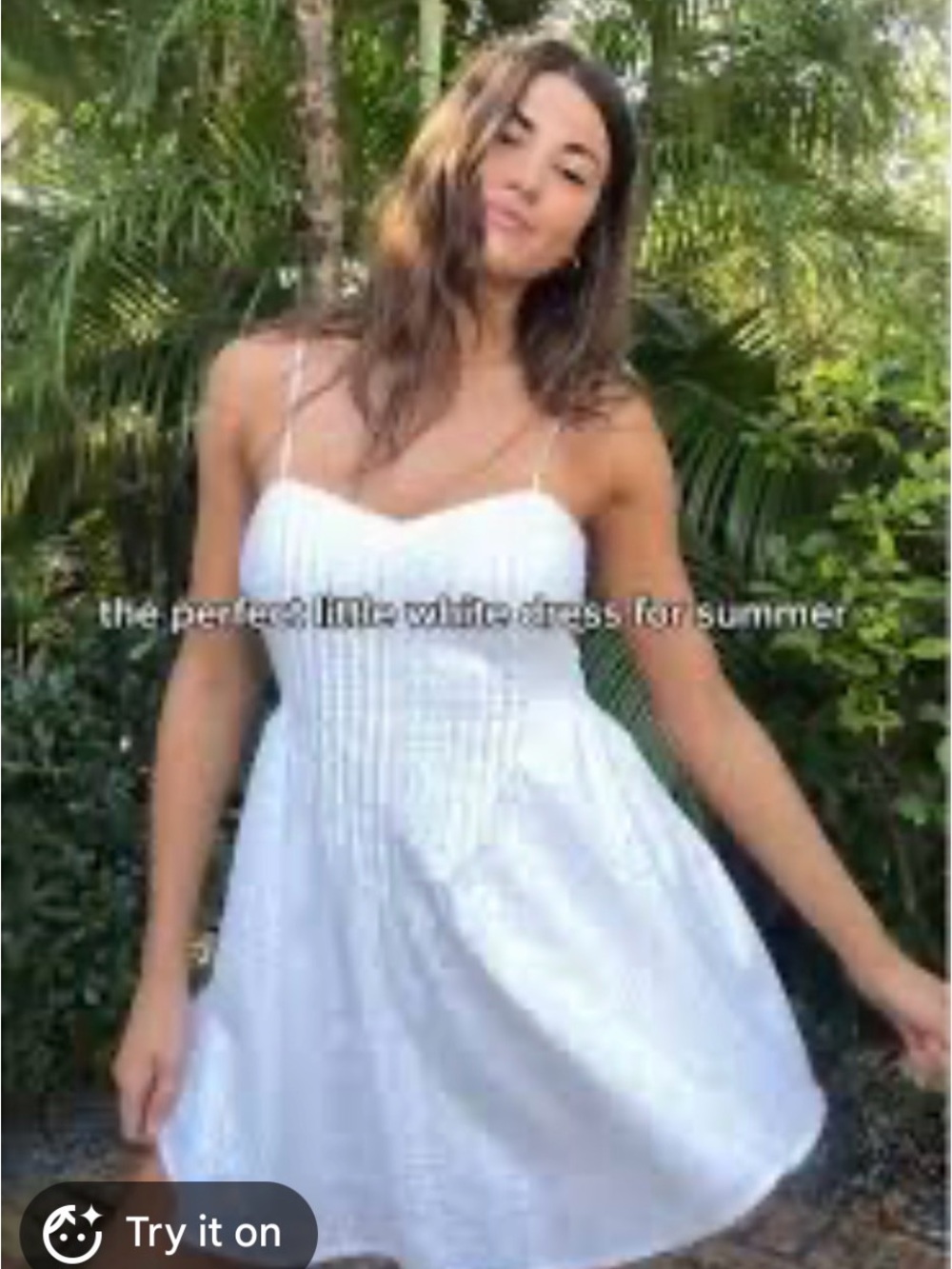 aerie Eyelet Mini Dress with Spaghetti Straps Size S